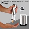 WINETELL Electric Wine Opener, Rechargeable Automatic Corkscrew Remover with One-Click