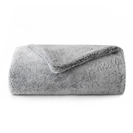 Faux Fur Blanket Grey (Faux Fur)
