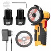 Cordless Electric Angle Grinder, Handheld Mini Tile Cutter Tool, Rechargeable