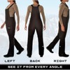 Arctix Women's Essential Insulated Bib Overalls, Black, Small Short