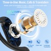 Ai Translation Earbuds Real Time,3-in-1 Buletooth 5.4 Translator Earbuds with