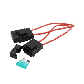sourcingmap Car Auto In Line Blade Style Fuse Holder with 30A Fuse DC 12V 2 Set