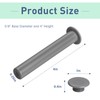 ArrogantF 5 Pack Gray Sleeve and Cap Set for Pool