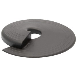 WAGNER Door Stop Black - Diameter 110 x 15 mm, High-Quality Plastic, Black, for Pushing and Clamping, Fixes the Door, Protects Door and Wall - Design Award - 15698101