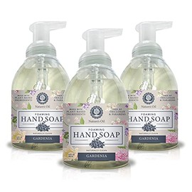 Nature's Oil Foaming Hand Soap, Gardenia, 10 Fluid Ounces (3 Pack)