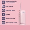 Water Flosser [Pink Mini Cordless Portable Travel] Water Teeth Cleaner