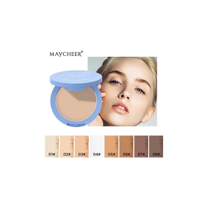 Base Maquillaje Polvo Compacto Fijador Mate 2 Unidades