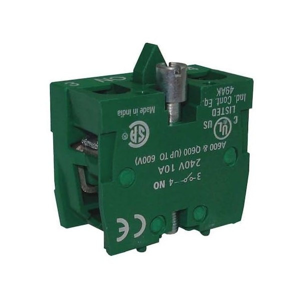Dayton 32W280 Contact Block, Standard, 600Vac/Dc