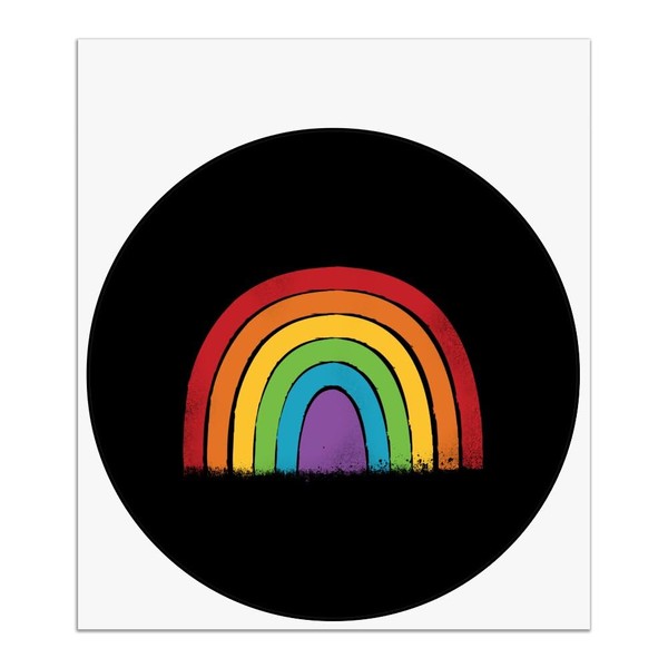 Graphics & More Distressed Pride Rainbow LBGTQ Automotive Car Window