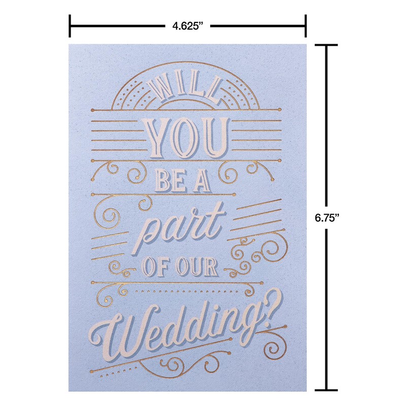 American Greetings Blank Wedding Invitations, (8-Count)
