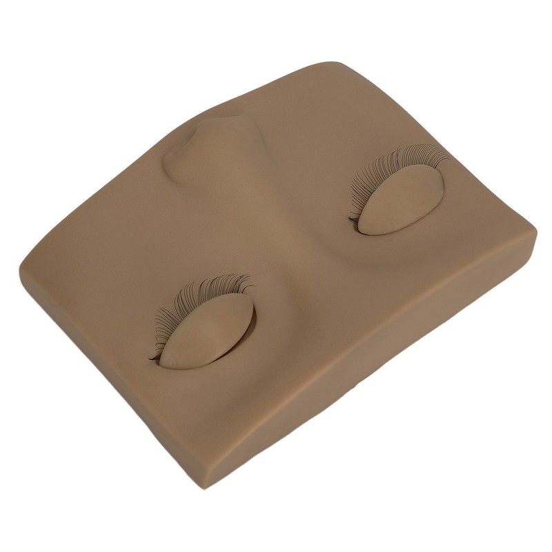 Eyelash Practice Mannequin Face Silicone Lash Mannequin Head with Double