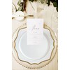 Decor Essentials Ceramic Scalloped Edge Gold Rimmed Charger Plate Dinnerware