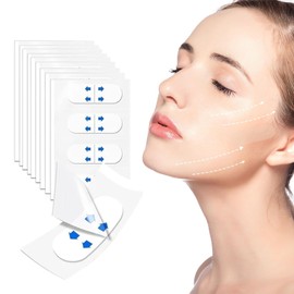 HIDOVETEC Face Lift Tape Invisible,132PCS Face Lift Tapes, Face Lift Tape for Double Chin Wrinkles Lifting Saggy Skin, Lift Face Lifter Tape