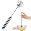 XUTONG Semi-automatic stainless steel whisk, simple automatic whisk made of