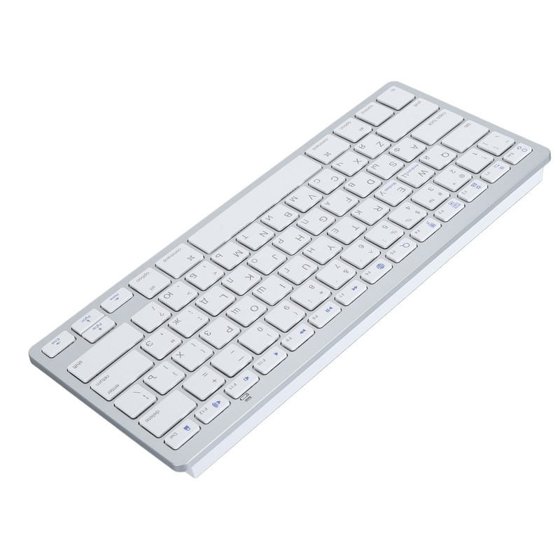 Ultra Thin Keyboard BT Wireless Splashing Proof Bilingual Language Keypad