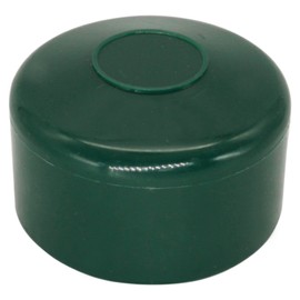 SKIR'CO Pack of 30 fence post caps, round, 48.3 mm, green, plastic caps for round, thick-walled fence posts, fence post covers, moss green, RAL 6005