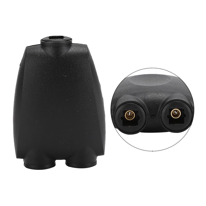 2PCS SPDIF Square Port Optical Fiber 1 Input 2 Output