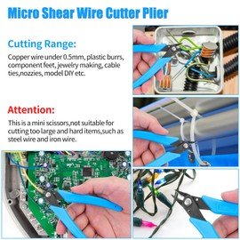 Solder Sucker Desoldering Pump, Desoldering Wick, Micro Shear Wire Cutter Pliers, 3 PCS Solder Removal Tool Set, Soldering Iron Assist Accessories DIY Kit