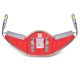 EZ Assistive Sit to Stand Patient Lift Sling with Pad,Stand Assist Sling for Patient Transfer,Soft Back Support SWF 500lb (Red, Large)