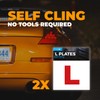 Simply TL1200 Pack of 2, Self-Cling Car L-Plates, Twin Pack