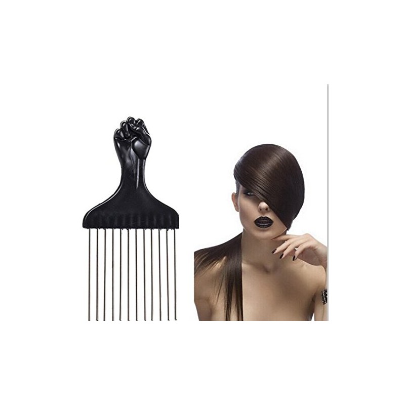 Afro - Cepillo de pelo rizado con inserto de cepillo