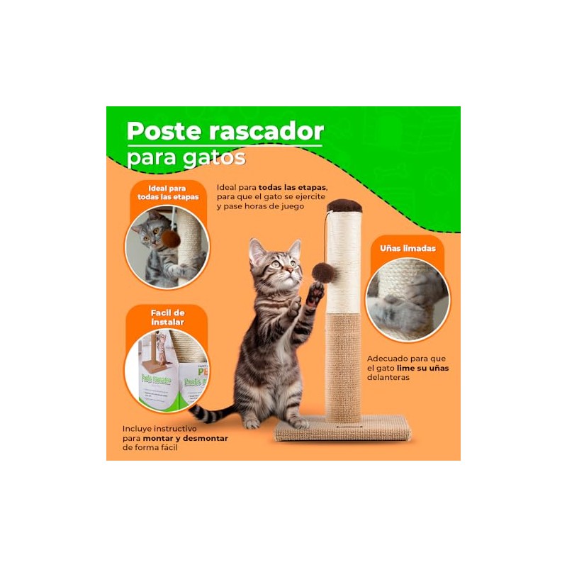 Fancy Pets Poste Rascador de 55 centímetros para Gato Color