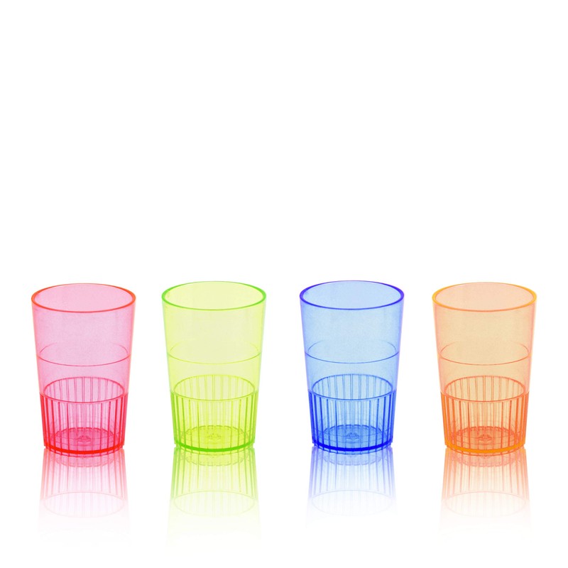 TRUE Fabrication Hotshots Party Shot Glasses, 6", Multi Color