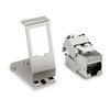 FGB 10Gbps 1xCAT 7 Keystone Jack Module with 1x1-Port DIN