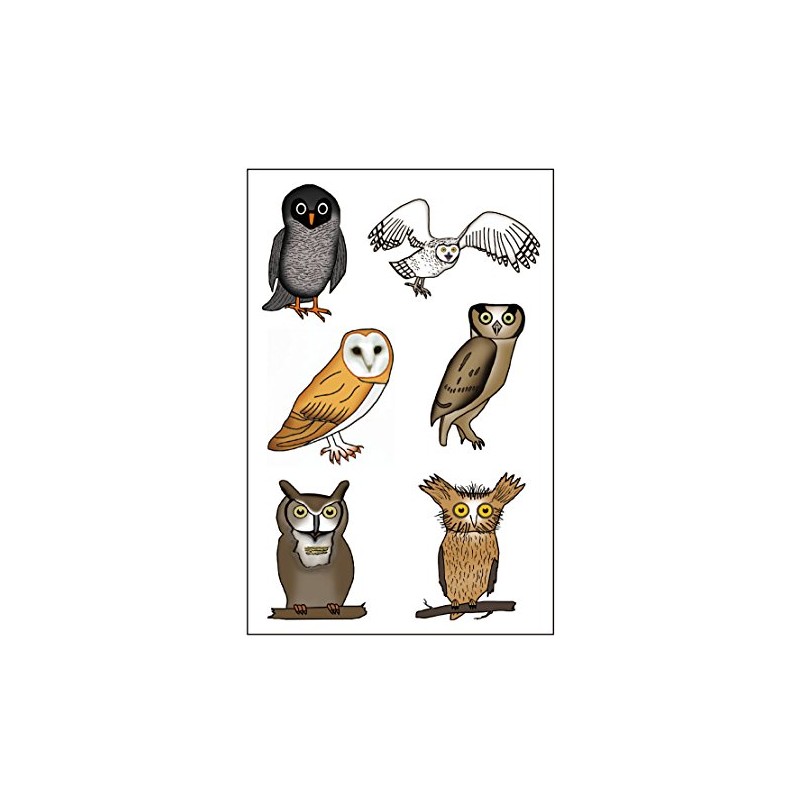Premium Owl Temporary Tattoos, Party Favors