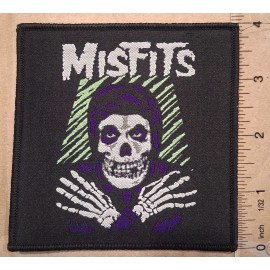 Unbranded Misfits Fiend Black Border Woven Patch