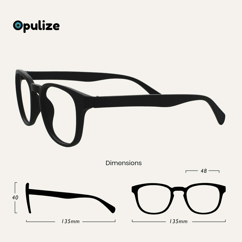 OPULIZE-Pack de 5 gafas de lectura Pop con lector de
