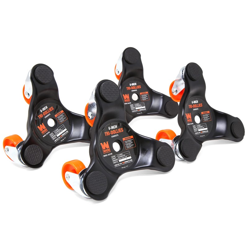 WEN DL6165 6-Inch 165-Pound Capacity Furniture Moving Tri-Dolly 4 Set