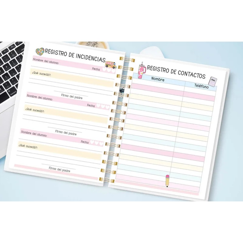 Agenda Escolar Maestra Groovy 25-26 Fechada