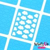 Whats Up Nails - Clouds Vinyl Stencils for Nail Art