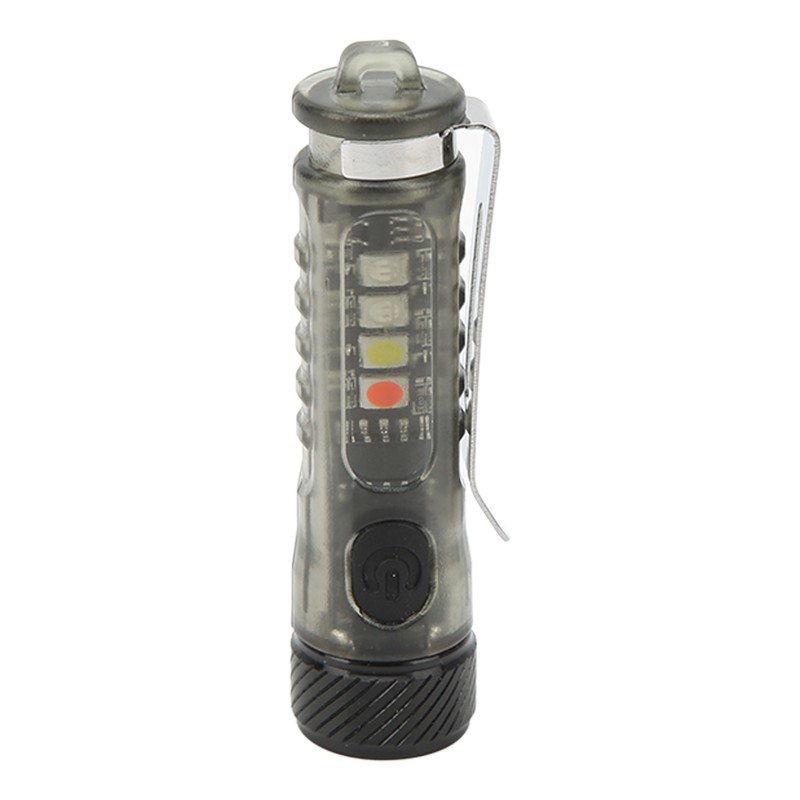 Keychain Flashlight Bright IP65 Waterproof Rechargeable Red Blue Black Light