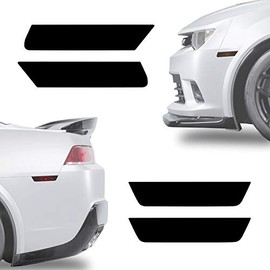 NDRUSH Blackout Side Marker Lights Vinyl Tint Film Precut Overlay Front Rear Sidemarker Wrap Cover Compatible with Chevy Camaro 2010-2015