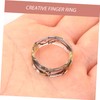 SAFIGLE Resin Gold Foil Ring Set for Women Stacking Ring