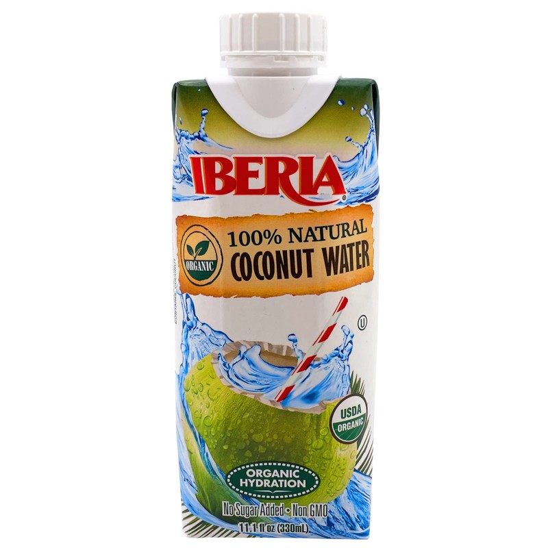 Iberia 100% Pure Organic Coconut Water, 11.1 fl. oz. (Pack