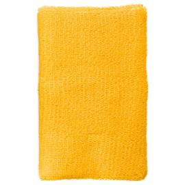 HATAS 359 Knit Pile Wristband, 4.7 inches (12 cm), Yellow, Set of 2