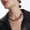 Statement Chunky Barbed Wire Thorns Choker Punk Gothic Spike Rivet