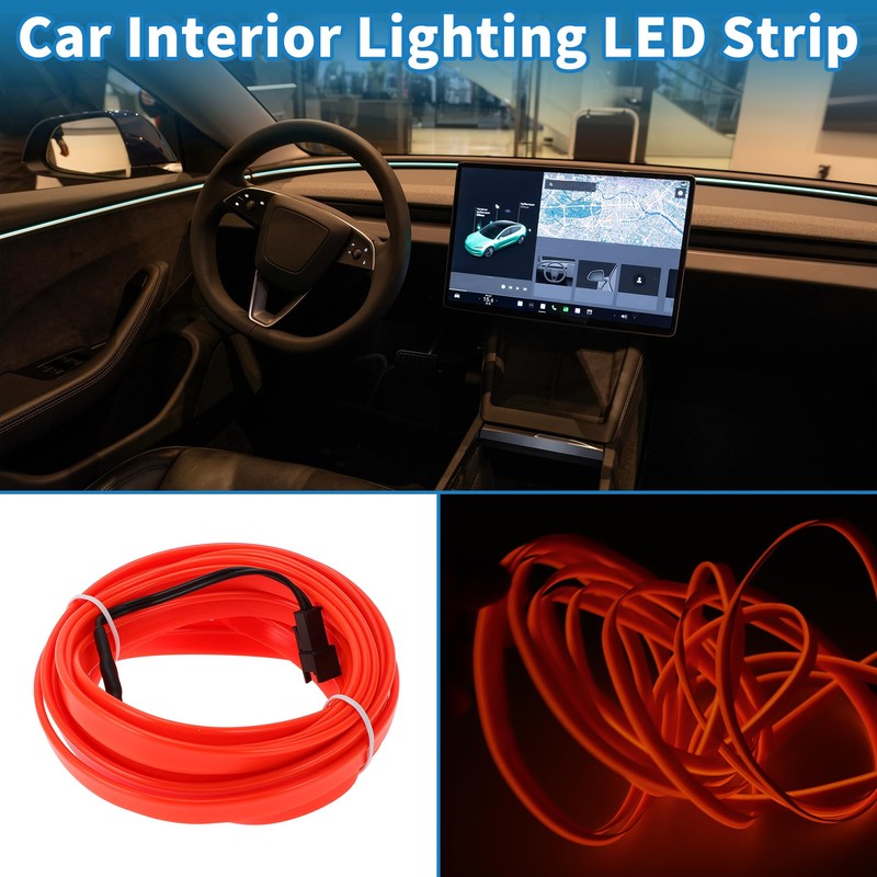 A ABSOPRO 4m EL Wire Cable LED Glow String Light