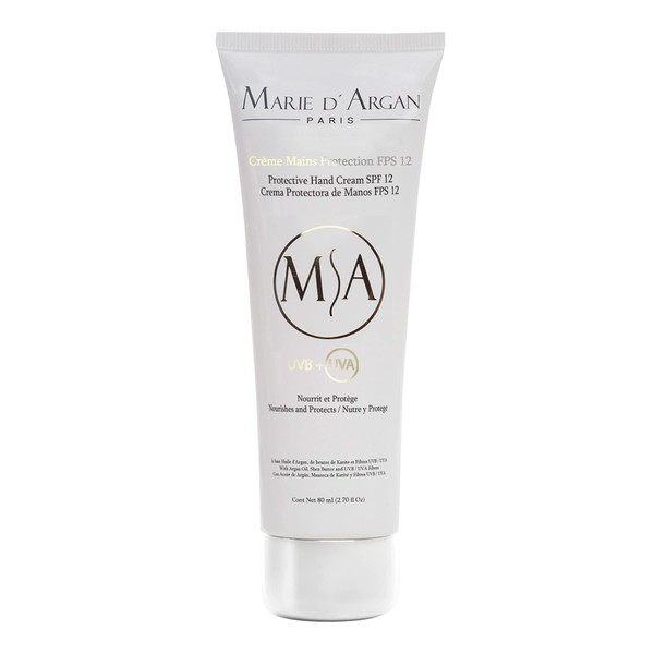 Crema Protectora De Manos Marie d'Argan, FPS 12, Manteca de