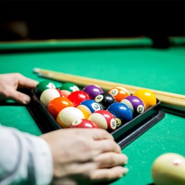 Balacoo 2 Pcs Billiard Triangle Racks, Plastic 8-Ball 9-Ball Diamond Pool Rack for Pool Table Accessory