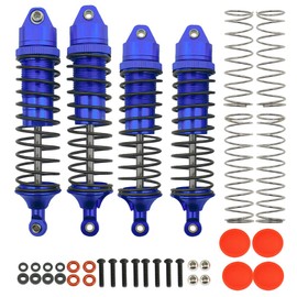 RCAWD Big Bore Full Aluminum Shocks for Traxxas Slash 4WD 4x4 Upgrades Parts, 1/10 Traxxas Stampede 4WD 4x4,Traxxas Hoss 4WD 4x4,Traxxas Rustler 4WD 4x4(Navy Blue)