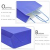 AZOWA Royal Blue Gift Bags with Tissue Paper Medium Royal