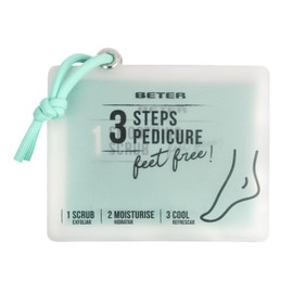 Beter - Kit Pedicure Piedi in 3 Passi Pedicure Feet Free, Esfoliante, Idratante e Rinfrescante, Cura dei piedi con Glicerina e Mentolo, Per piedi secchi e screpolati, Trattamento pedicure
