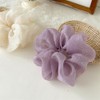 2 Pcs Spring Women's Large Lace Floral Scrunchies for Thin