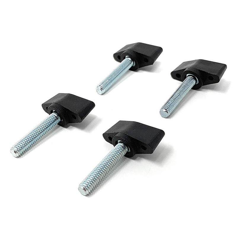Design61 4 x Plastic Wing Screws with Threaded Bolts Steel
