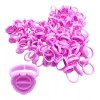 Unic 100 Anillos Para Pegamento Pestañas Mink De Corazon A
