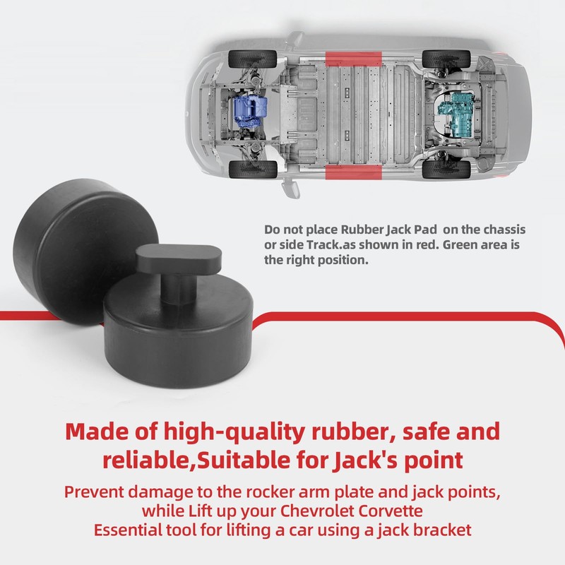 Professional for Corvette Lift Pucks, Essential Accessory for C5, C6,